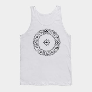 emblem symbols (dark) Tank Top